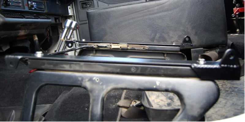 PRP Jeep CJ7/YJ Seat Adapter Mount  (Driver Side) - Installation View