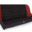 Load image into Gallery viewer, PRP Jeep TJ/LJ/JK Low Back Rear Bench - Black/Red - Side View