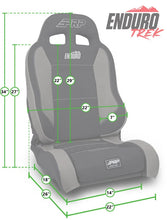 Load image into Gallery viewer, PRP Jeep Wrangler Enduro Elite Reclining Seat - Grey - Back View