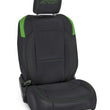 Load image into Gallery viewer, PRP Jeep Wrangler JL Front Seat Covers - 2 door- with Molle Back (Pair) - Black/Green - Main Product View