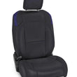 Load image into Gallery viewer, PRP Jeep Wrangler JL Front Seat Covers - 2 door- with Pocket Back (Pair) - Black/Purple - Main Product View