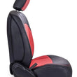 Load image into Gallery viewer, PRP Jeep Wrangler JL Front Seat Covers Jeep Gladiator JT- with Pocket Back (Pair) - Black/Purple - Side View