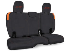 Load image into Gallery viewer, PRP Jeep Wrangler JL Rear Bench Covers - 2 door - Black/Orange - Main Product View