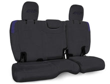 Load image into Gallery viewer, PRP Jeep Wrangler JL Rear Bench Covers - 2 door - Black/Purple - Main Product View