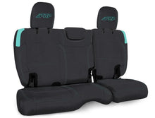 Load image into Gallery viewer, PRP Jeep Wrangler JL Rear Bench Covers - 2 door - Black/Teal - Main Product View