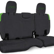 Load image into Gallery viewer, PRP Jeep Wrangler JL Rear Bench CoversU - 4 door with no armrest - Black/Green
