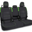 Load image into Gallery viewer, PRP Jeep Wrangler JT Rear Bench Covers - with Armrest - Black/Green