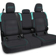 Load image into Gallery viewer, PRP Jeep Wrangler JT Rear Bench Covers - with Armrest - Black/Teal