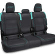 Load image into Gallery viewer, PRP Jeep Wrangler JT Rear Bench Covers - with no Armrest - Black/Teal