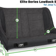 Load image into Gallery viewer, PRP Jeep Wrangler TJ/LJ/JK Elite Series Suspension Bench Seat - Additional View 5