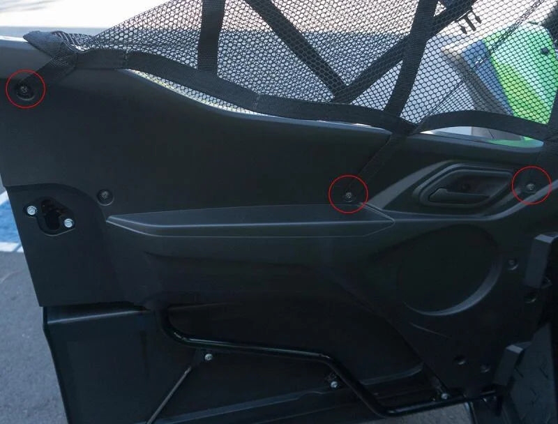 PRP Kawasaki KRX Mesh Window Net Set - Side View