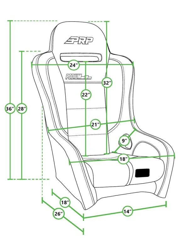 PRP Podium Elite Suspension Seat - Additional View 9