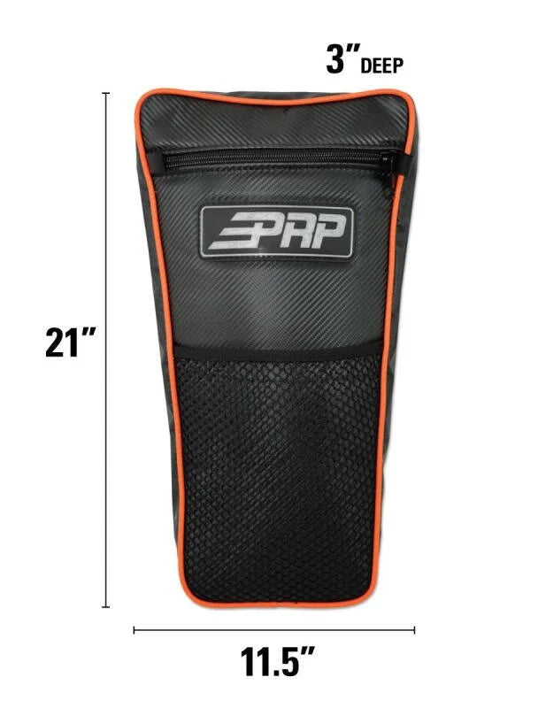 PRP Polaris RZR Center Bag - Black - Back View