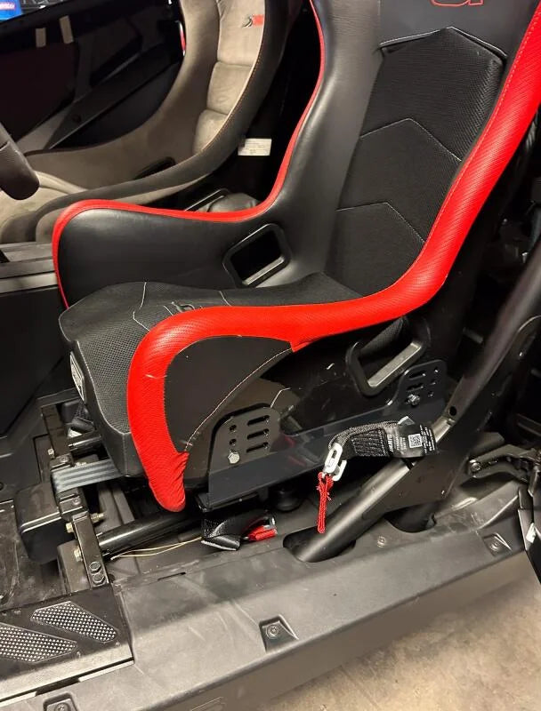 PRP Polaris RZR PRO XP / PRO R / Turbo R Composite Seat Mount Kit Adapters - Pair - Back View