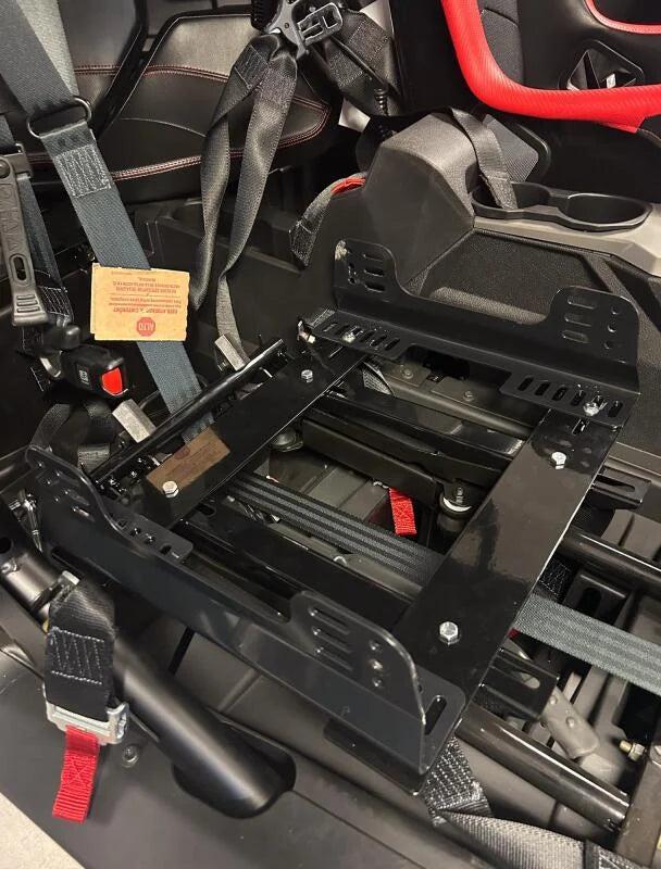 PRP Polaris RZR PRO XP / PRO R / Turbo R Composite Seat Mount Kit Adapters - Pair - Installation View