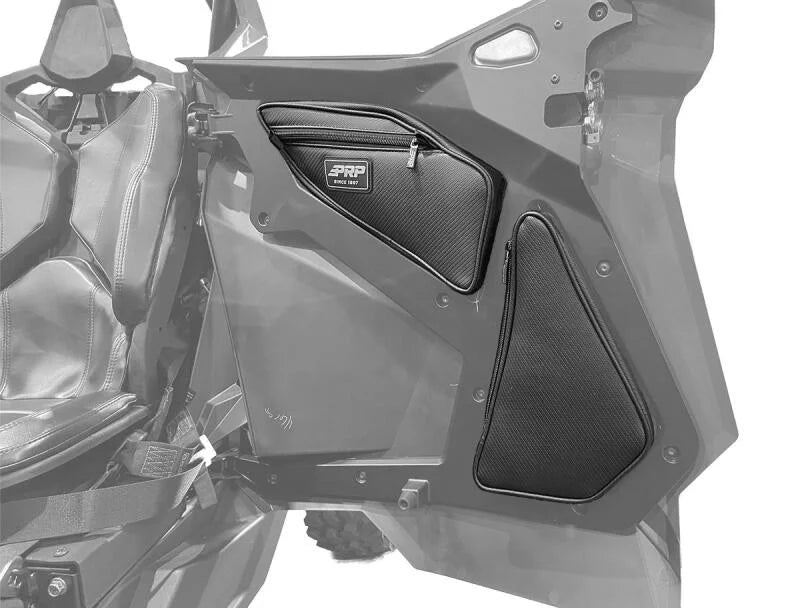 PRP Polaris RZR PRO XP4/PRO R4/Turbo R4 Rear Door Bags (Pair) - Installation View