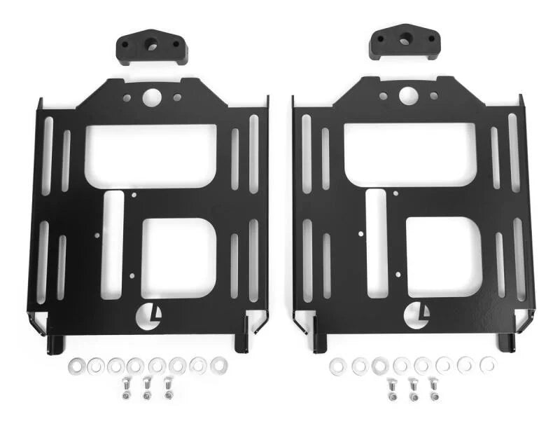 PRP Polaris RZR Steel Seat Mounts (Front or Rear) - Pair - Back View