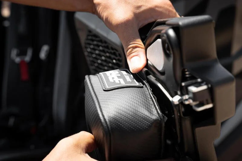 PRP Polaris RZR with Door Speakers Knee Pads (Pair) - Installation View