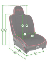 Load image into Gallery viewer, PRP Premier High Back Rear Suspension Seat - Side View