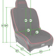Load image into Gallery viewer, PRP Premier Low Back Suspension Seat - Rear - Side View
