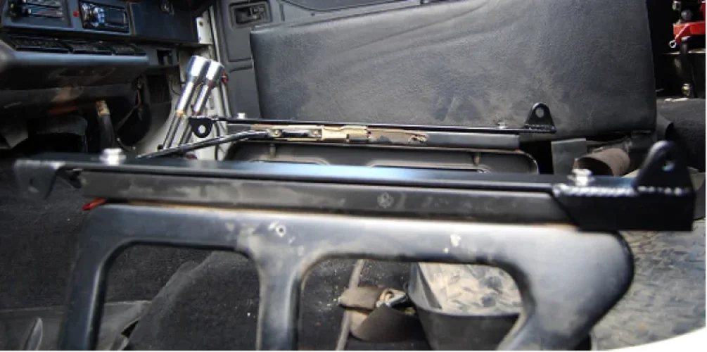 PRP Jeep CJ7/YJ Seat Adapter Mount  (Driver Side) - Installation View