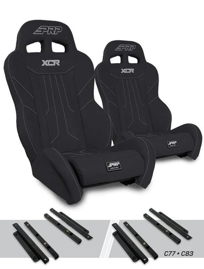 PRP Seats XCR Suspension Seats Kit fits 2005-2006 / 2014-2025 Polaris General / 900 Fusion / General 1000 / General 1000 D...