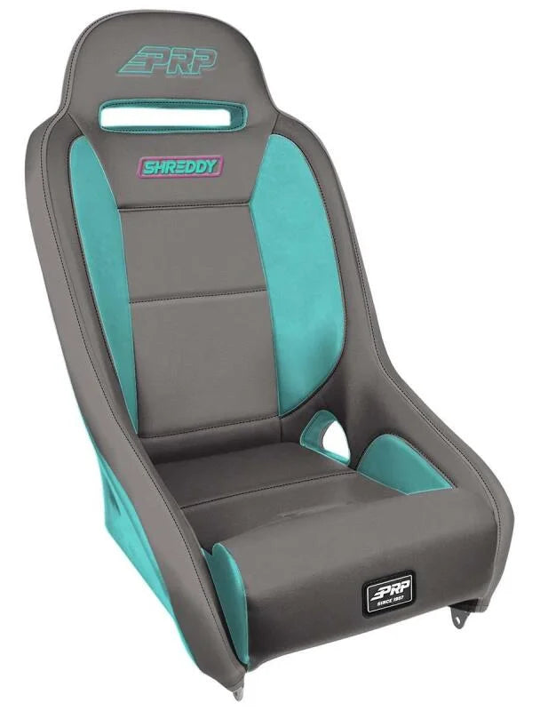 PRP Shreddy Comp Elite Suspension Seat - Grey/Teal - Main Product View