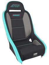 Load image into Gallery viewer, PRP Shreddy Comp Elite Suspension Seat - Grey/Teal - Side View
