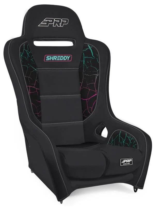 PRP Shreddy Edition Podium Suspension Seat - Cracked/Black - Main Product View