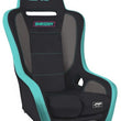 Load image into Gallery viewer, PRP Shreddy Podium Suspension Seat - Grey/Teal - Side View