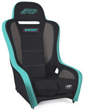 Load image into Gallery viewer, PRP Shreddy Podium Suspension Seat - Grey/Teal - Side View