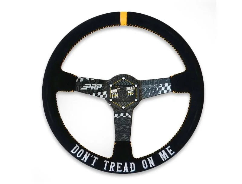 PRP Steering Wheel Center Cap - Dont Tread on Me - Side View