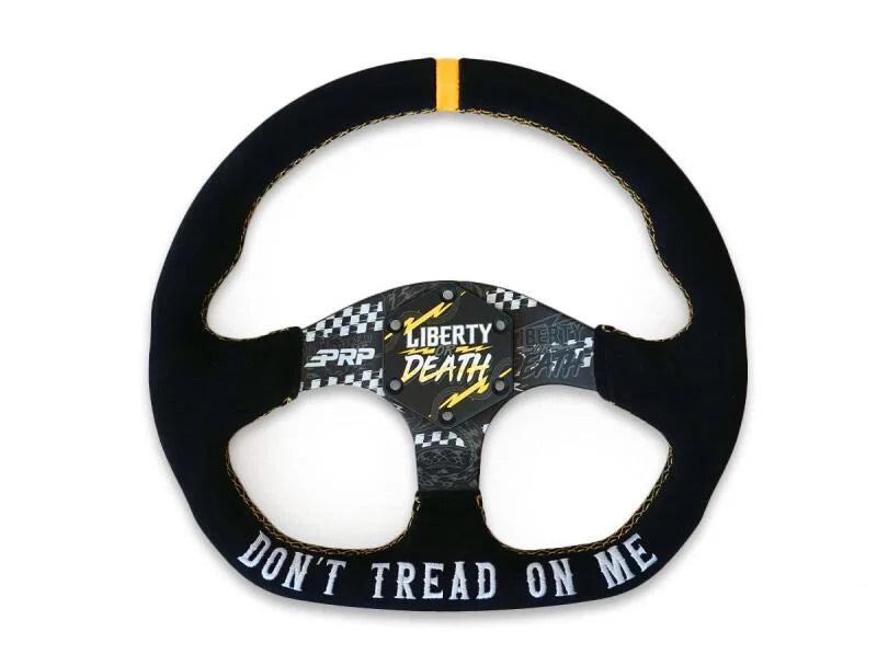 PRP Steering Wheel Center Cap Liberty or Death - Side View