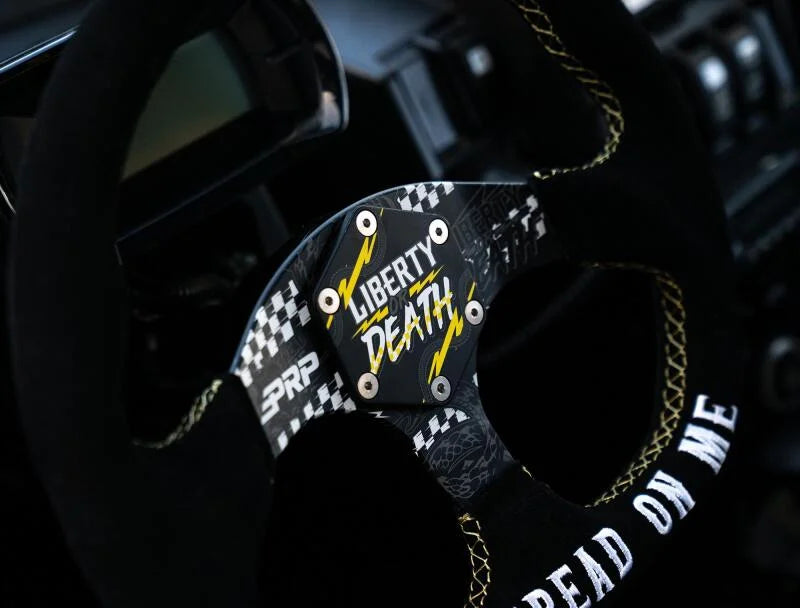 PRP Steering Wheel Center Cap Liberty or Death - Back View