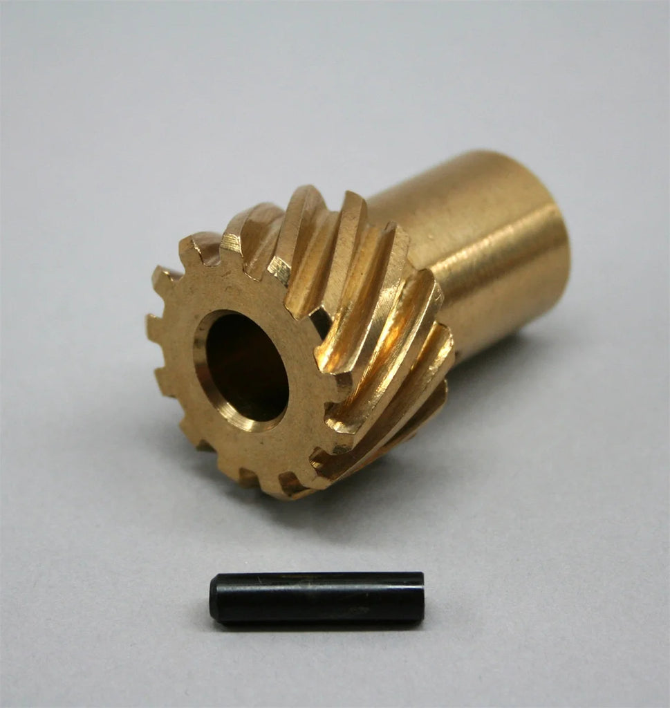 PRW Distributor Gear; Bronze; 0.491 in. Shaft Diameter; Reverse Rotation. 0735003