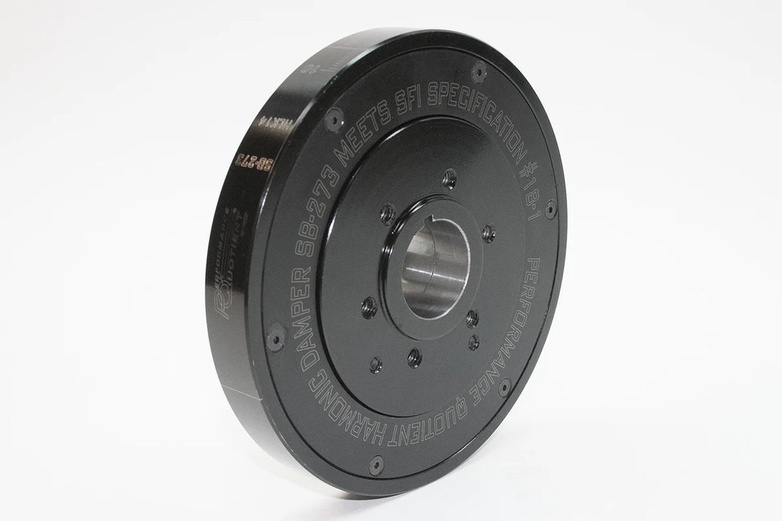 PRW PQx SFI-Rated Racing Steel Damper 2431841 - Side View