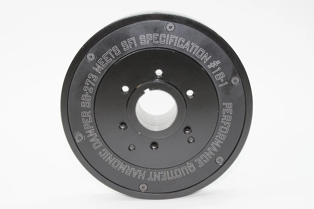PRW PQx SFI-Rated Racing Steel Damper 2431841 - Installation View
