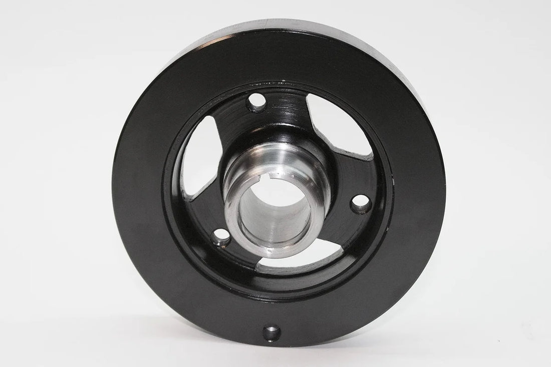 PRW PQx SFI-Rated Racing Steel Damper 2432740 fits 1955-1989 1991-2000 Avanti / Buick / Cadillac and more - Back View