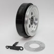 Load image into Gallery viewer, PRW PQx SFI-Rated Racing Steel Damper 2439040 - Side View