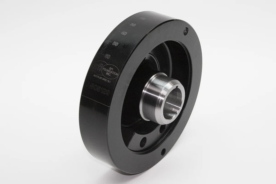 PRW PQx SFI-Rated Racing Steel Damper 2445441 - Side View