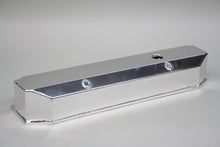 Load image into Gallery viewer, PRW Valve Cover Set; Aluminum; BBM Fabricated Billet Rail w/Vent Hole; Polished. 4044001 - Side View