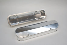 Load image into Gallery viewer, PRW Valve Cover Set; Aluminum; Fabricated Billet Rail; Polished. 4045501