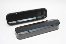 Load image into Gallery viewer, PRW Valve Cover Set; Aluminum; Fabricated Billet Rail; Satin Black Anodized. 4045507