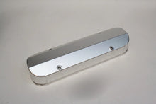 Load image into Gallery viewer, PRW Valve Cover Set; Aluminum; Fabricated Billet Rail; Satin Silver Anodized. 4045500 - Side View