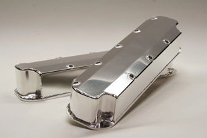 PRW Valve Cover Set; Aluminum; Fabricated Billet Rail; Polished. 4036001