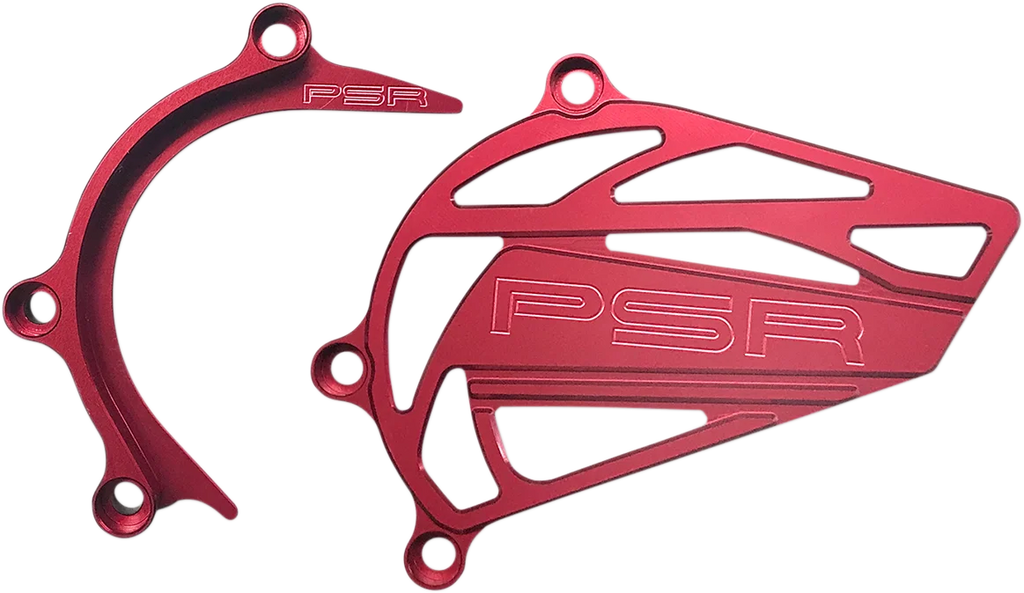 PSR Case Saver/Sprocket Cover - Red - Honda 03-04156-24 - Main Product View