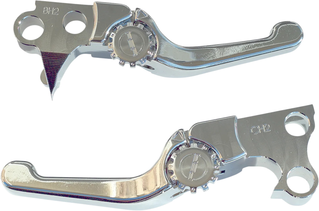 PSR Lever Set - Anthem - Shorty - Chrome 12-01651-20 - Side View
