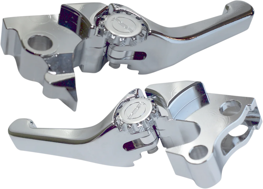 PSR Lever Set - Anthem - Shorty - Chrome 12-01655-20 - Side View