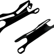 Load image into Gallery viewer, PSR License Plate Bracket - Universal - Black 00-00164-02 - Side View