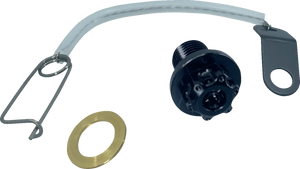 PSR Magnetic Drain Plug - M12 x 1.25 x 17 mm - Black 00-01945-22 - Main Product View